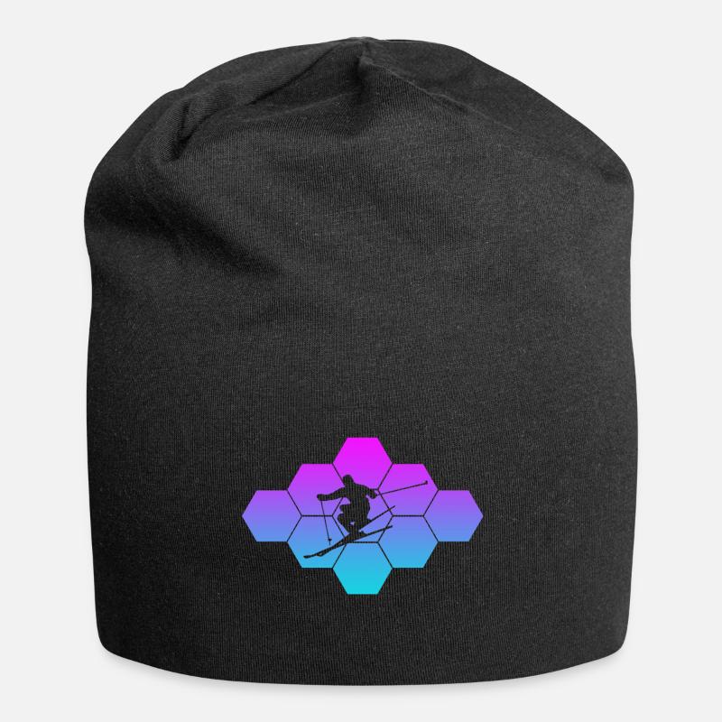 skiing - Jersey-Beanie - Schwarz