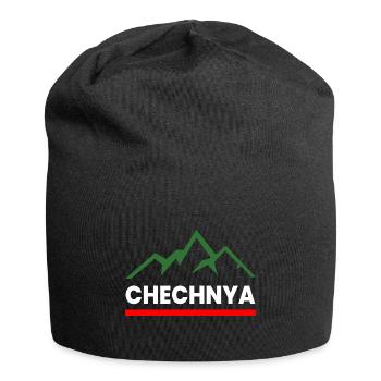 Chechnya Chechen Tschetschenien Tschetschene Berge - Jersey-Beanie - Schwarz - Vorne