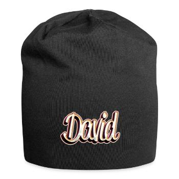 David First Name Name Graffiti Design - Jersey Beanie - black - Front