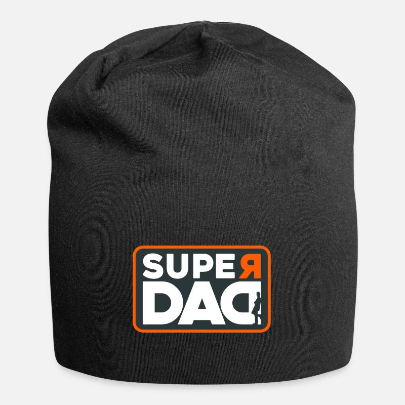 SUPER DAD - Bonnet en jersey - noir