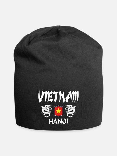 Vietnam - Bonnet en jersey - noir