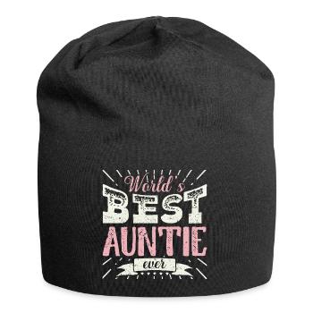 Womens Cool Aunt Gift T Shirt World's Best Auntie - Jersey-Beanie - Schwarz - Vorne
