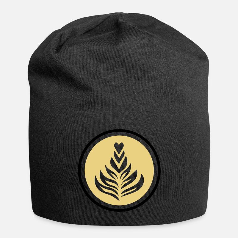 Kaffee Barista Cafe - Jersey-Beanie - Schwarz