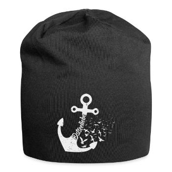 Mer Baltique Love Anchor & Möven - Bonnet en jersey - noir - Devant