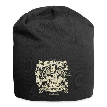 Bier Spruch All Beer Should Be Craft Beer - Jersey-Beanie - Schwarz - Vorne