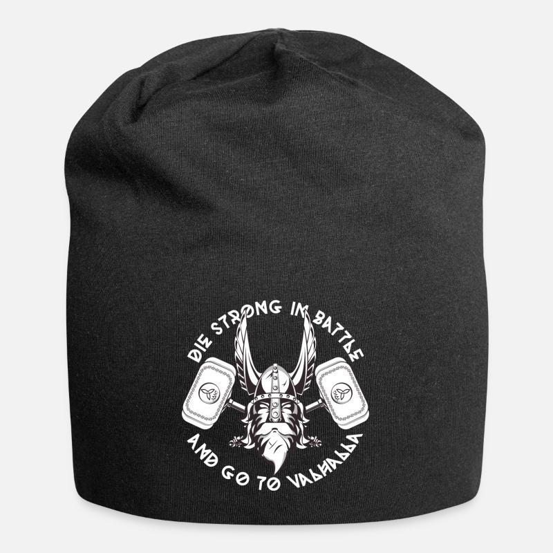 Vikings Thor Walhalla - Bonnet en jersey - noir
