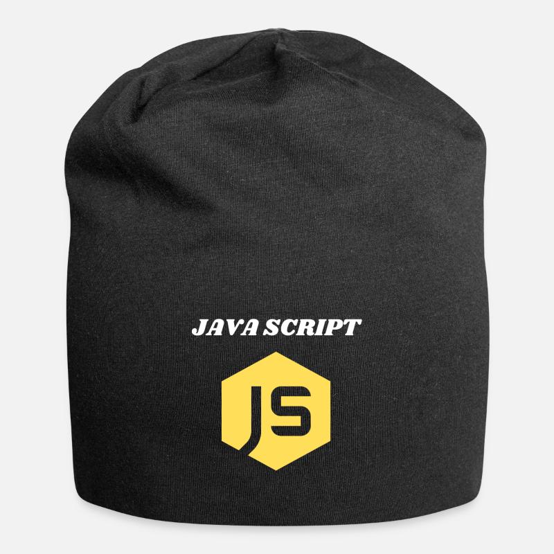 JavaScript Programmer - Jersey Beanie - black