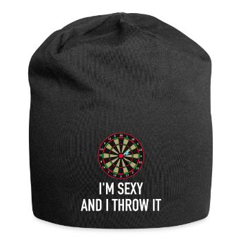 Dart je suis sexy et je le jette - Bonnet en jersey - noir - Devant