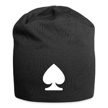 PIK KARTENSPIEL SYMBOL - Jersey-Beanie - Schwarz - Vorne