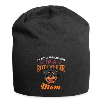 Rottweiler - Jersey-Beanie - Schwarz - Vorne