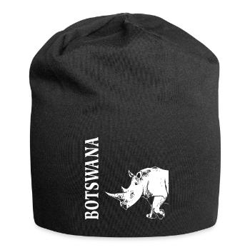 Botswana - Nashorn - Jersey-Beanie - Schwarz - Vorne