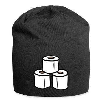 PQ Tour de papier toilette - Bonnet en jersey - noir - Devant