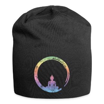 Enso Zen, Buddha, Meditation, Buddhism, Yoga - Jersey Beanie - black - Front