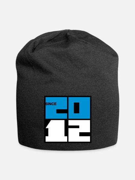 2012 Year of birth. Find your year in my store - Jersey Beanie - black