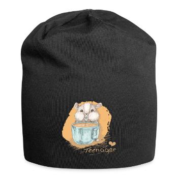Teenager - Jersey-Beanie - Schwarz - Vorne