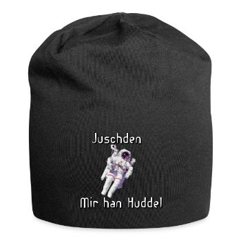 Saarland Sprüche - Juschden mir han Huddel Saar - Jersey-Beanie - Schwarz - Vorne