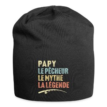 papy le pêcheur le mythe la légende - Bonnet en jersey - noir - Devant