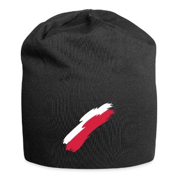 Polen - Jersey-Beanie - Schwarz - Vorne