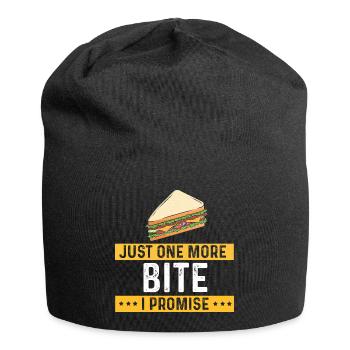 Nourriture Amour Sandwich Fromage Cadeau Ketchup - Bonnet en jersey - noir - Devant