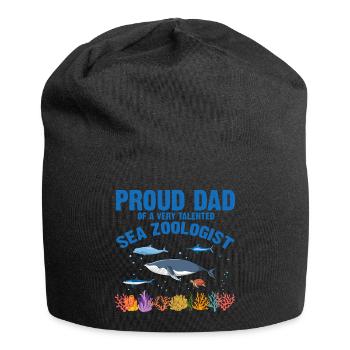 Fier Papa Ichtyologiste Biologiste marin Océan Mer - Bonnet en jersey - noir - Devant