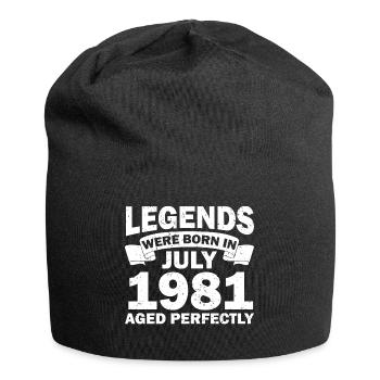 41ème anniversaire Juillet Né en 1981 Idée cadeau - Bonnet en jersey - noir - Devant