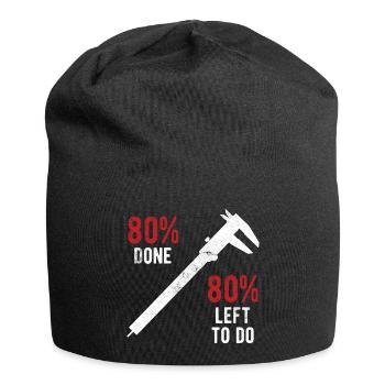Maschinen-Bediener Maschinenführer Machinist - Jersey-Beanie - Schwarz - Vorne
