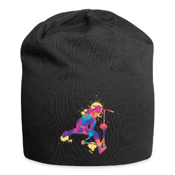 Stunt Scooter colorful - Jersey-Beanie - Schwarz - Vorne