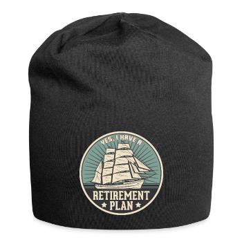 Sailing Retirement Plan Retired Sailor Sailboat - Jersey Beanie - black - Front