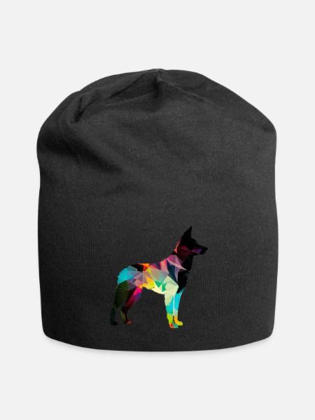 Schöner Hund - Bunter Hund - Jersey-Beanie - Schwarz