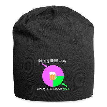 I drink beer today - I think - Jersey Beanie - black - Front