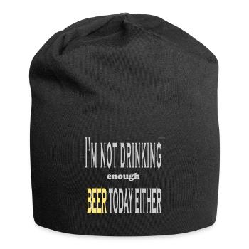 I'm not drinking enough beer today either - Jersey Beanie - black - Front