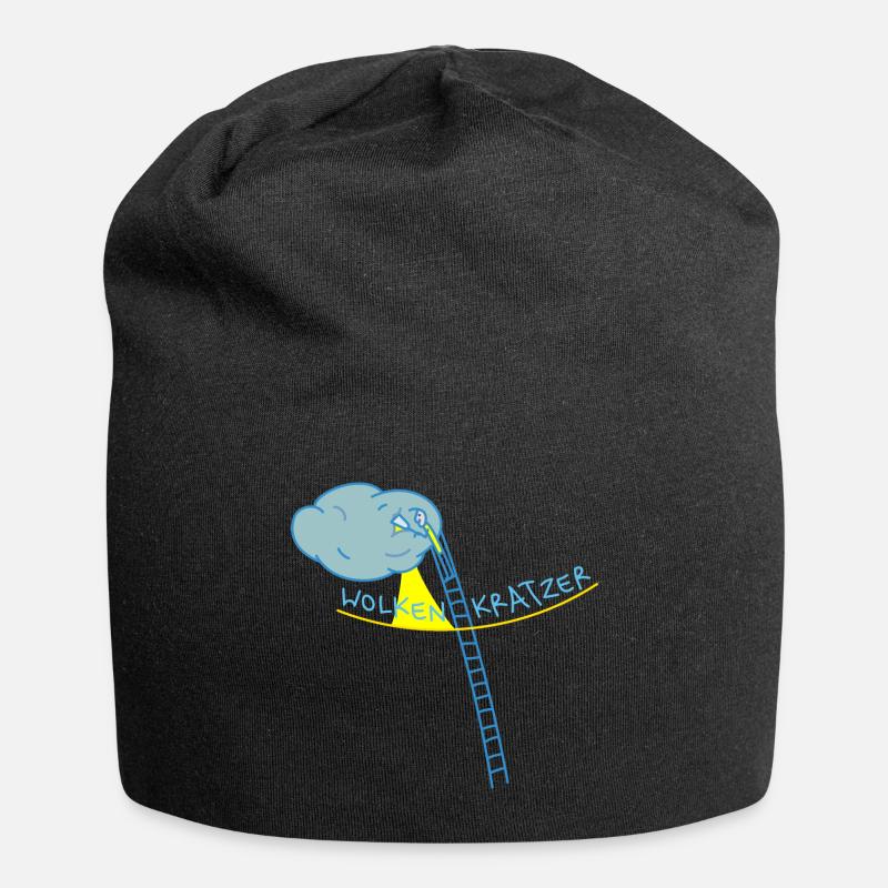 Hoffnung auf Sonne - Jersey-Beanie - Schwarz