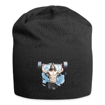 Jésus L’ultime Jésus rétro soulevé de terre - Bonnet en jersey - noir - Devant