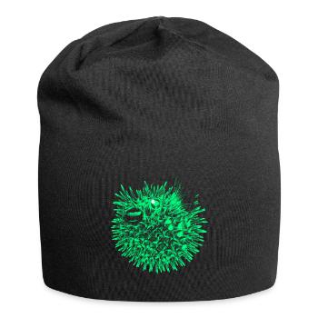Globefish (Neon) - Jersey Beanie - black - Front
