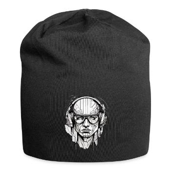 DJ Robot, Musique électronique, RAVE, TECHNO, - Bonnet en jersey - noir - Devant