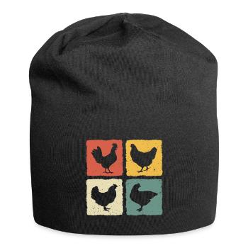 Retro Hens - Jersey Beanie - black - Front