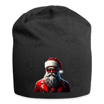 Hipster Claus - Bonnet en jersey - noir - Devant