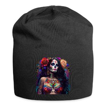 pretty dia de muertos - Jersey-Beanie - Schwarz - Vorne