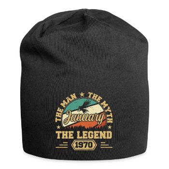 Les Legends sont nés en janvier 1970 - Bonnet en jersey - noir - Devant