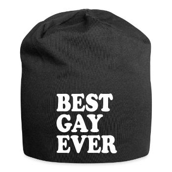 Best gay ever - Jersey-Beanie - Schwarz - Vorne