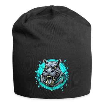 Hippo - Jersey Beanie - black - Front