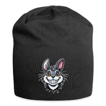 Cheshire Bunny - Jersey Beanie - black - Front