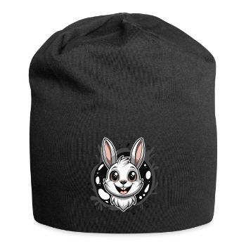 fille lapin - Bonnet en jersey - noir - Devant