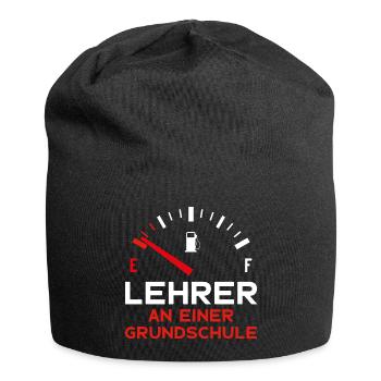 GRUNDSCHULLEHRER LUSTIG LEHRER GRUNDSCHULE - Jersey-Beanie - Schwarz - Vorne