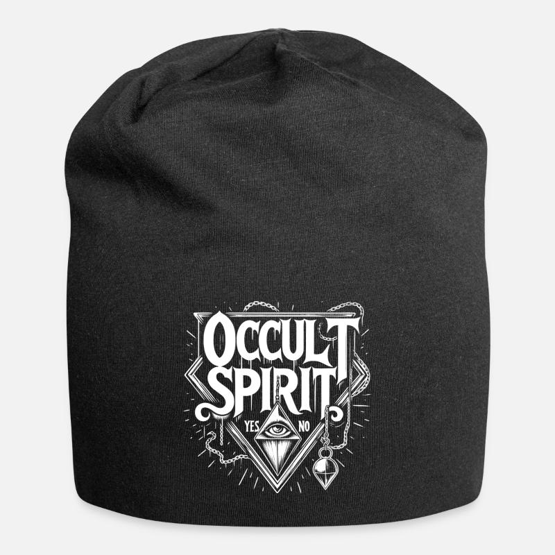 Knochen Logo Pendel 2 - Jersey-Beanie - Schwarz