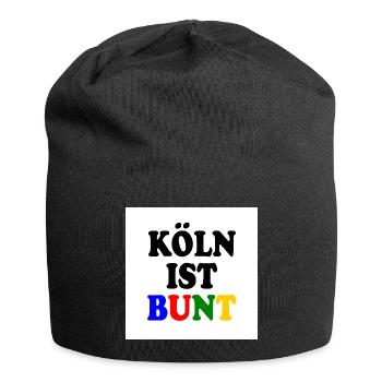 Cologne is colourful - Jersey Beanie - black - Front