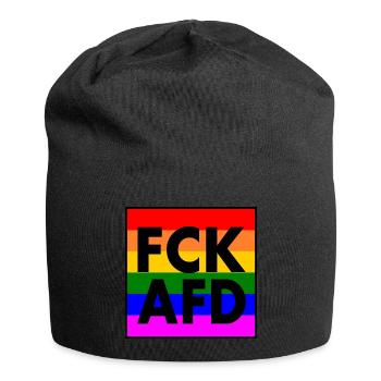 Fck afd - Jersey Beanie - black - Front