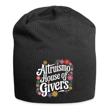Altruisme Don désintéressé Donner d’école - Bonnet en jersey - noir - Devant