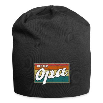 Opa-Bester Opi Geburtstag Geschenkidee - Jersey-Beanie - Schwarz - Vorne