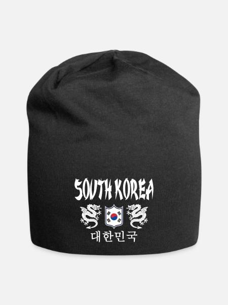 Corée du Sud - Bonnet en jersey - noir